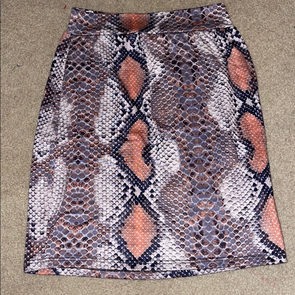 Snake skin skirt